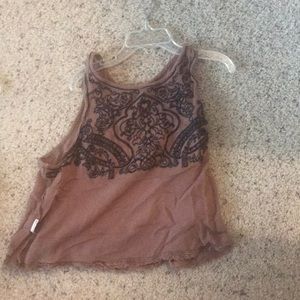 embroidered tank